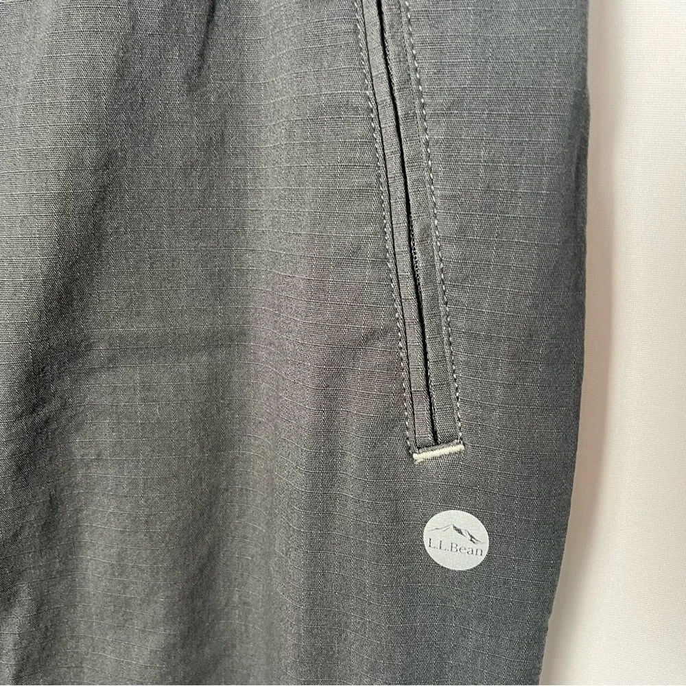 L.L Bean Mens Explorer Ripstop Pants Comfort Waist Tapered XL 32” Gray Gorpcore - Picture 3 of 11